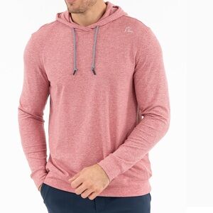 RHOBACK Hesi Performance Hoodie in Heather Red sz L